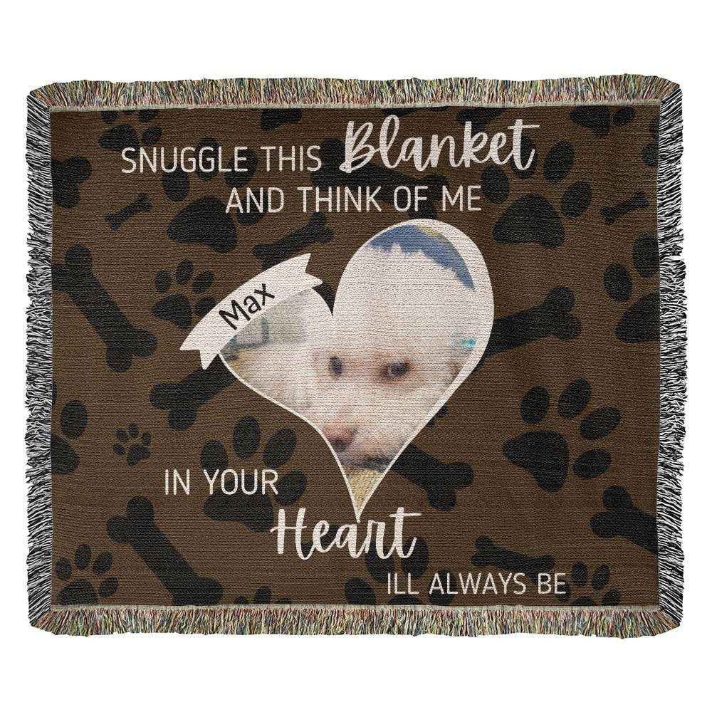 Personalized Pet Memorial Woven Blanket