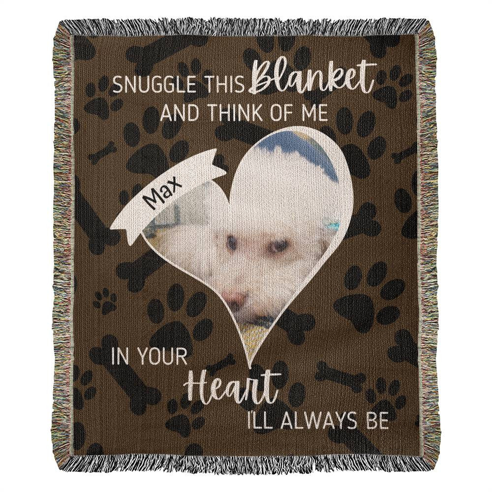 Personalized Pet Memorial Woven Blanket