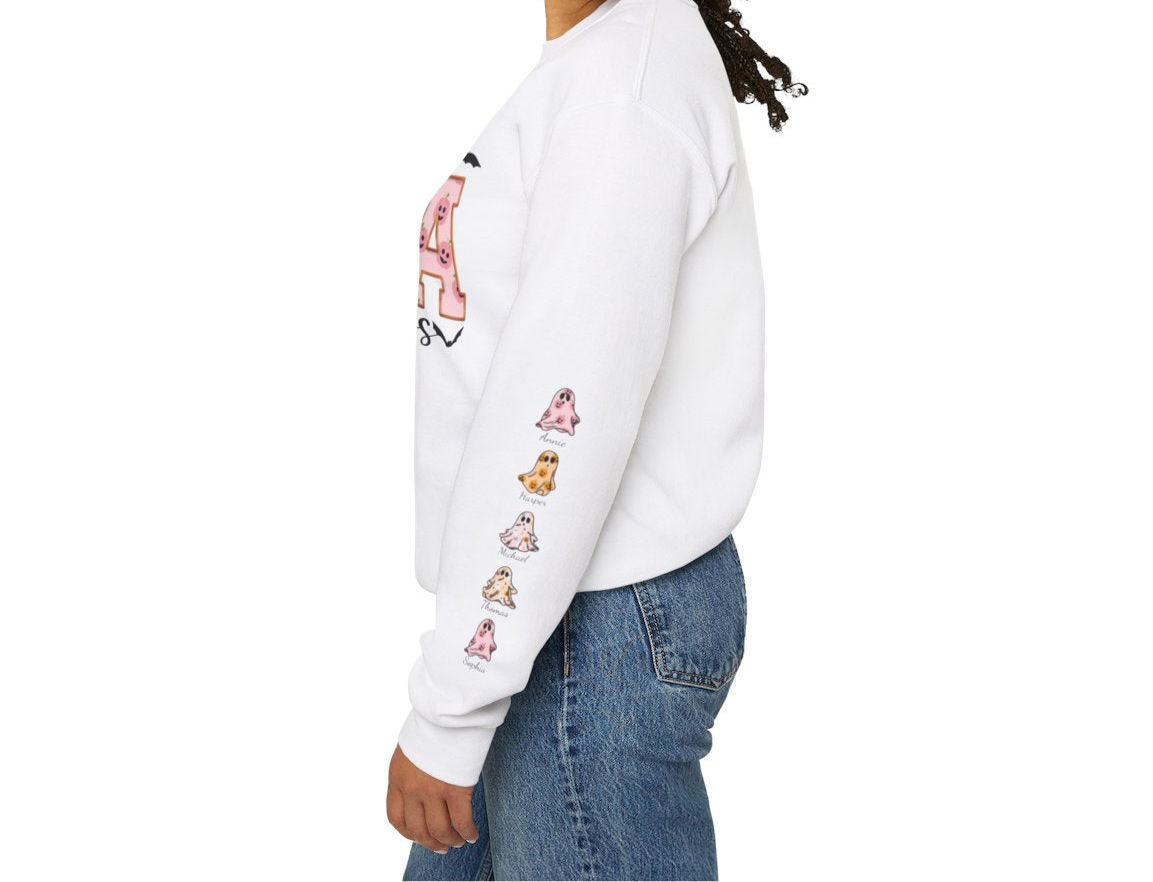 Personalized "This Mama Loves Her Boos" Halloween Sweatshirt