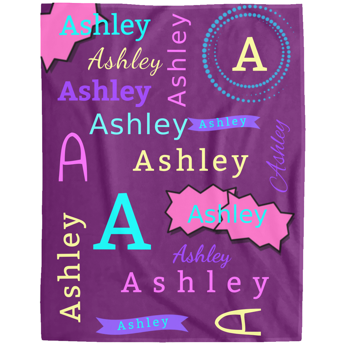 Personalized Name Blanket