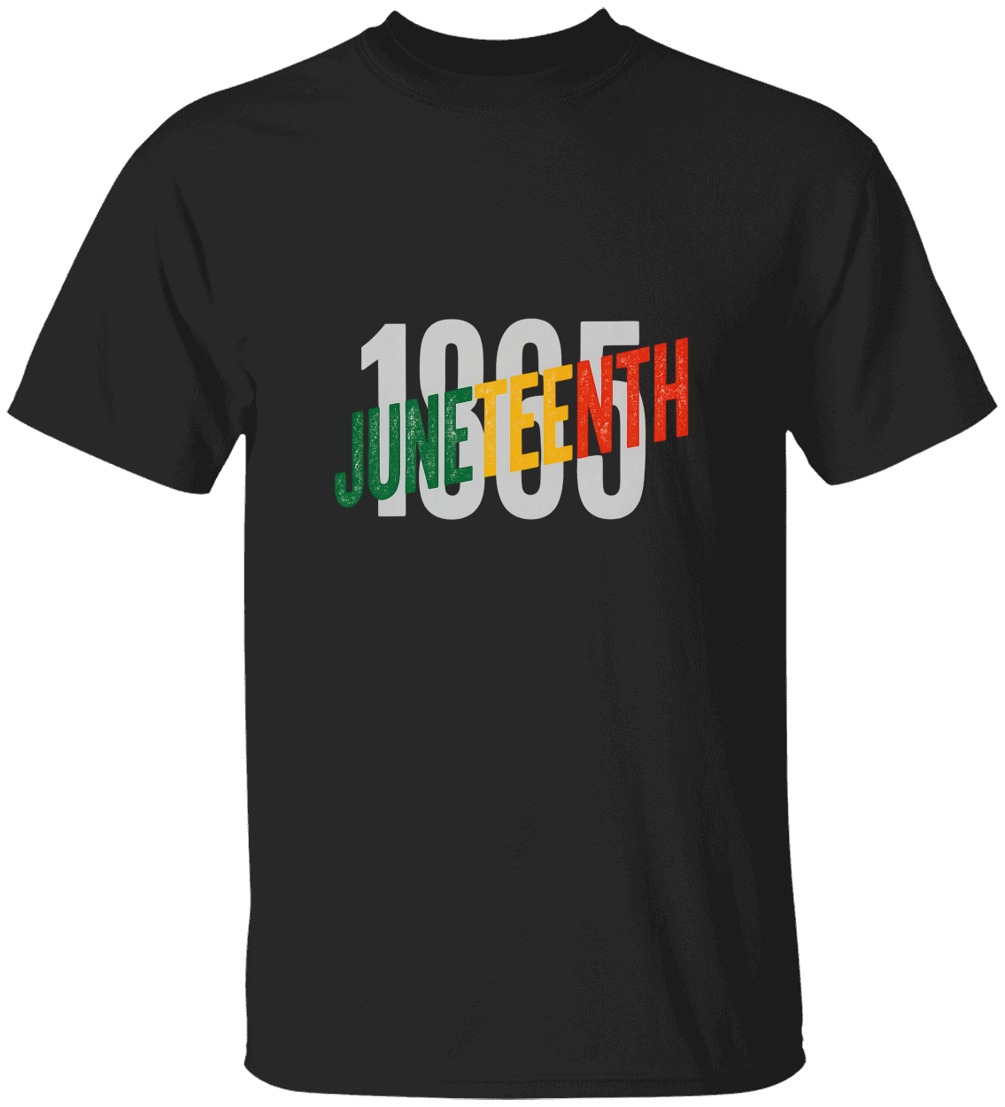 Juneteenth 1865 Fade Tee – Bold. Distressed. Unapologetically Free.