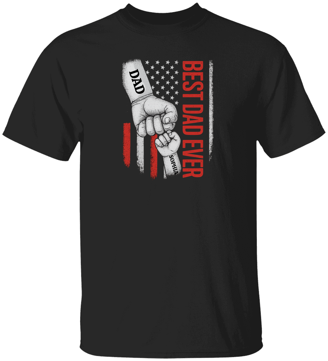 BEST DAD EVER™ Custom Fist Bump T-Shirt