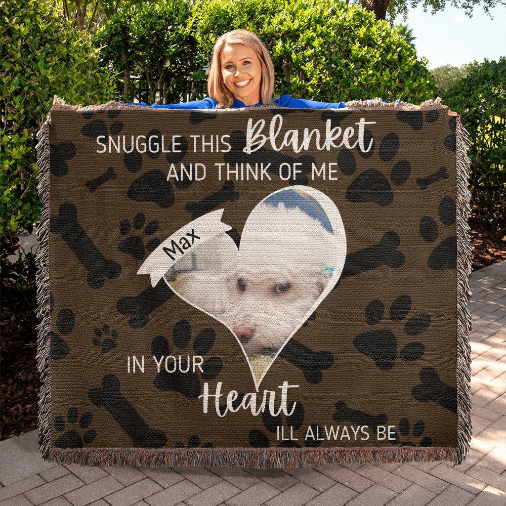 Personalized Pet Memorial Woven Blanket
