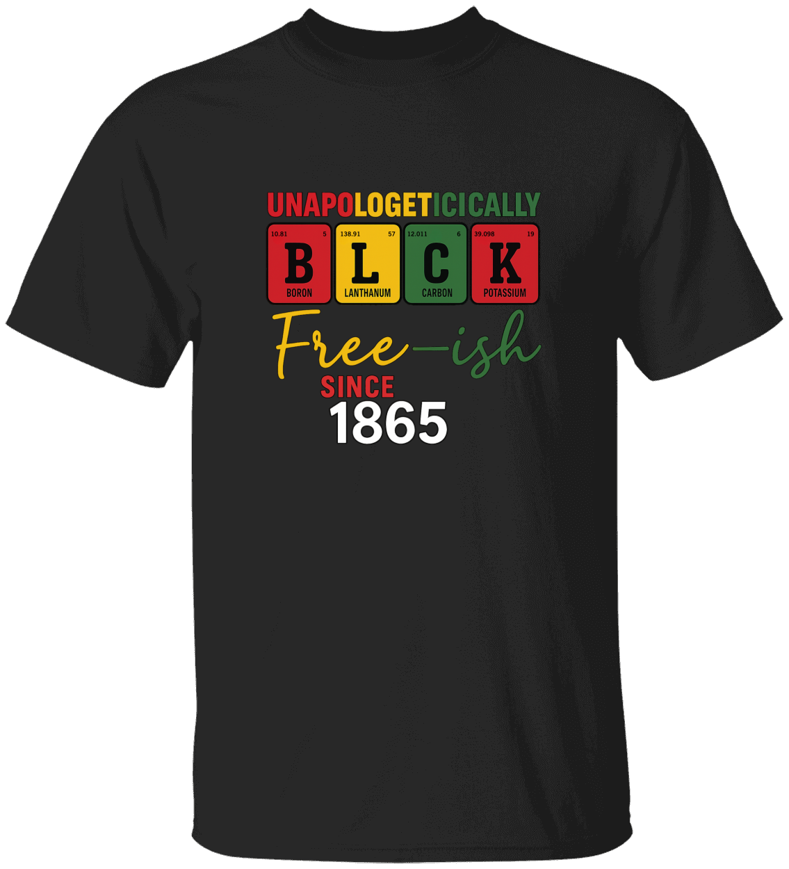 Unapologetically Black Tee – Free-ish Since 1865