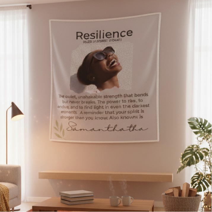 Personalized Resilience Blanket – Inspirational Gift for Women