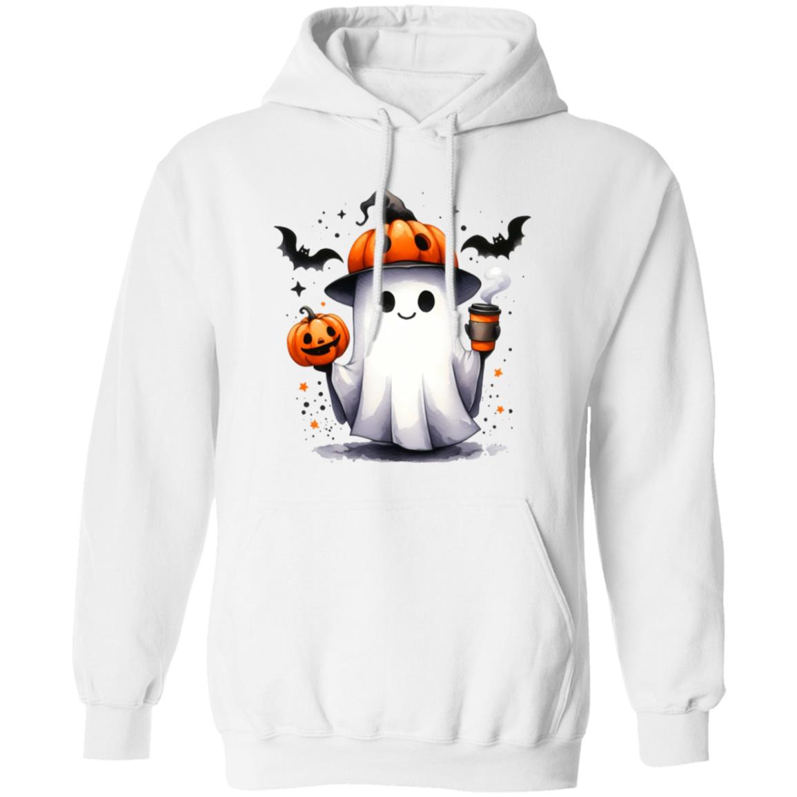 Pumpkin Hat Ghost T-Shirt, Sweatshirt, Hoodie