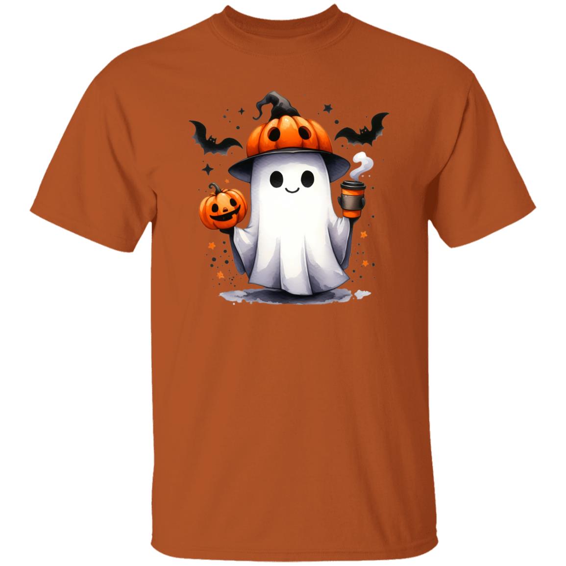 Pumpkin Hat Ghost T-Shirt, Sweatshirt, Hoodie