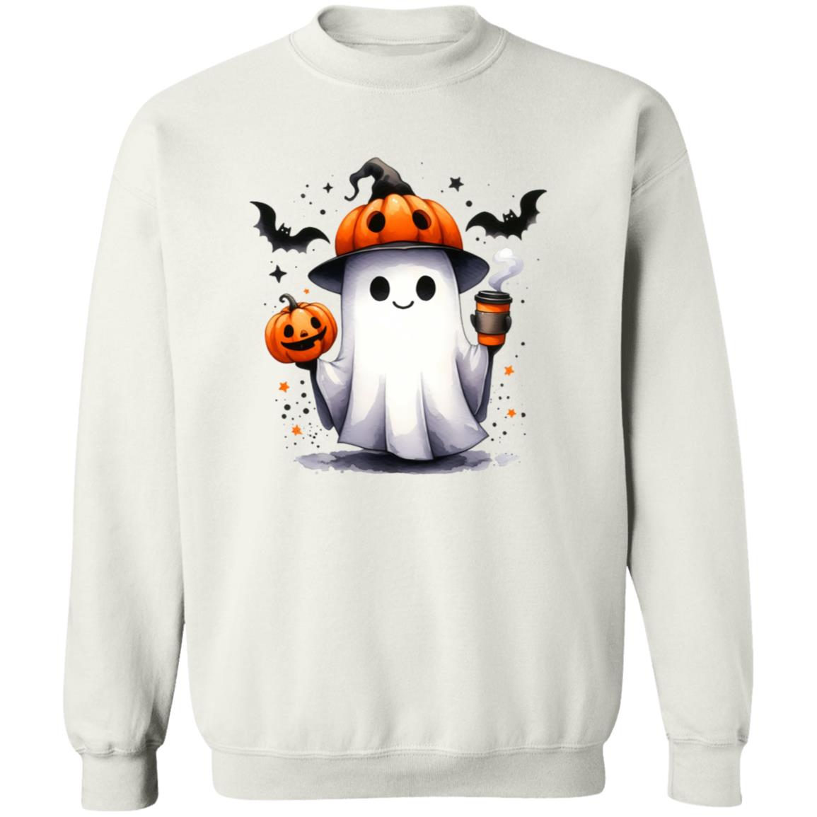 Pumpkin Hat Ghost T-Shirt, Sweatshirt, Hoodie