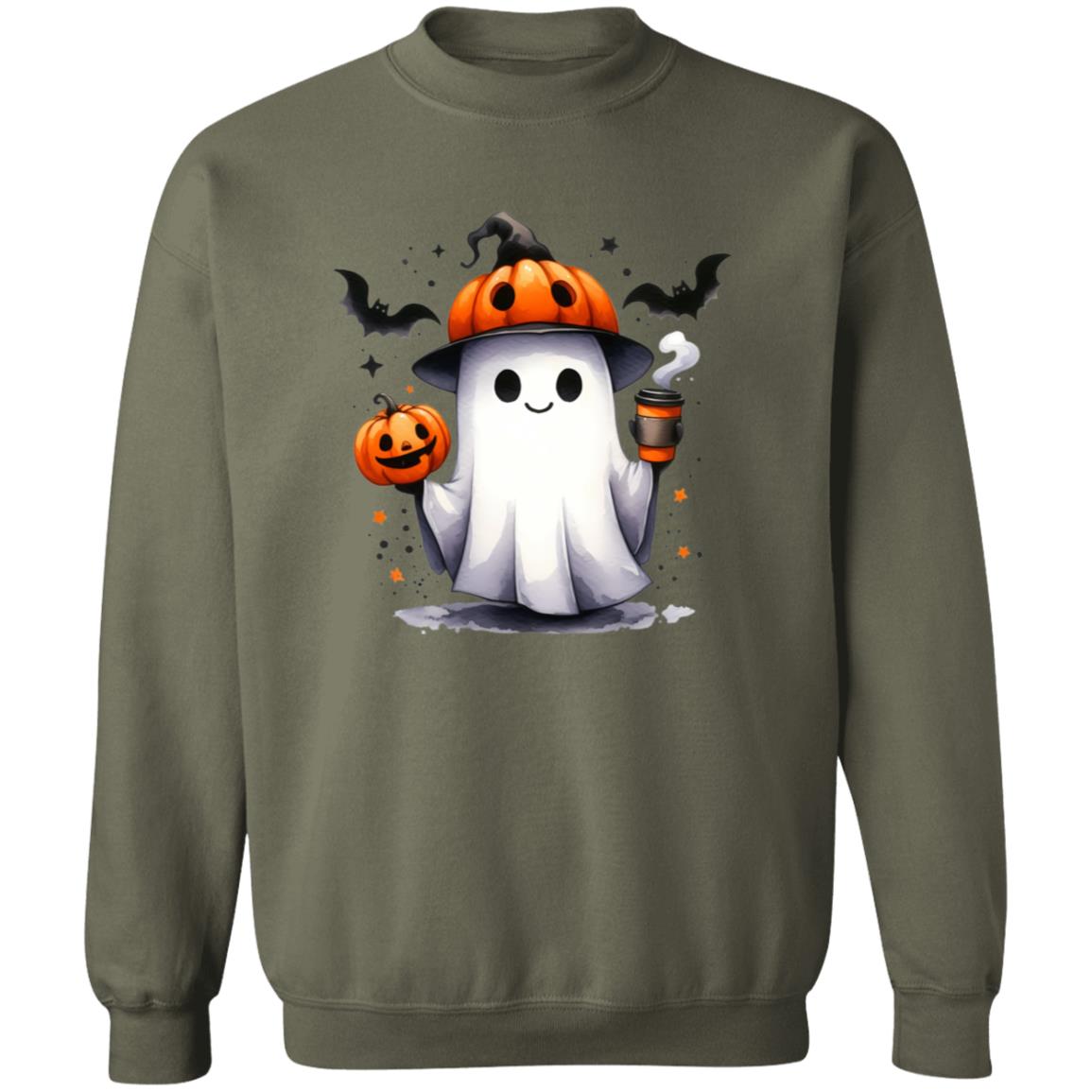 Pumpkin Hat Ghost T-Shirt, Sweatshirt, Hoodie