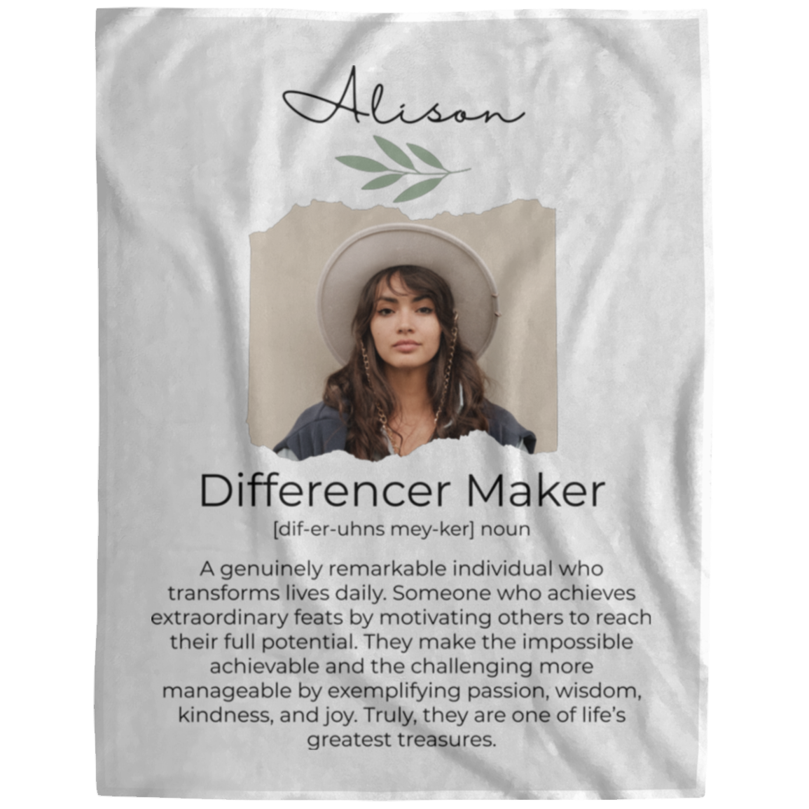 Personalized Photo Blanket – Inspirational Gift for Women