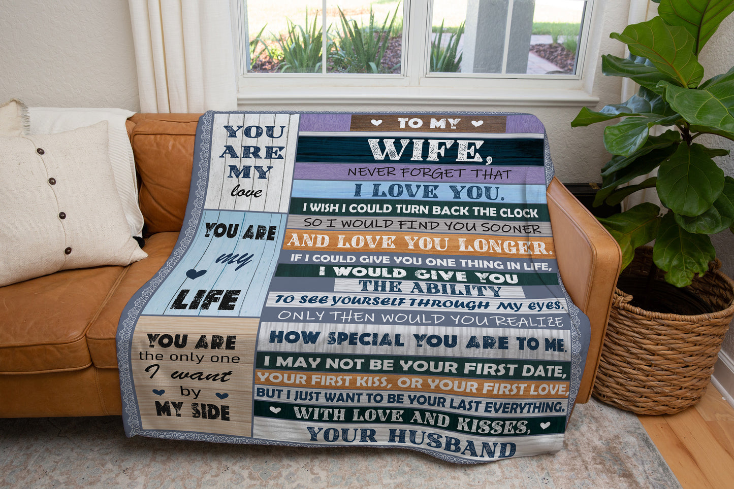 To My Wife, I Wish I Could Turn Back The Clock Blanket