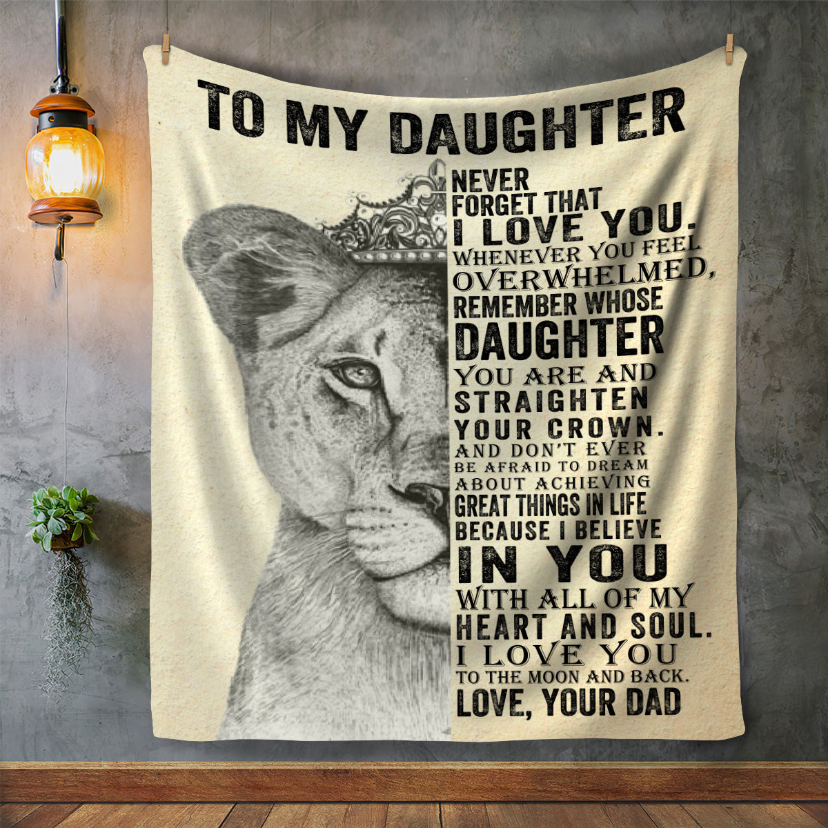 To My Daughter, Straighten Your Crown Blanket