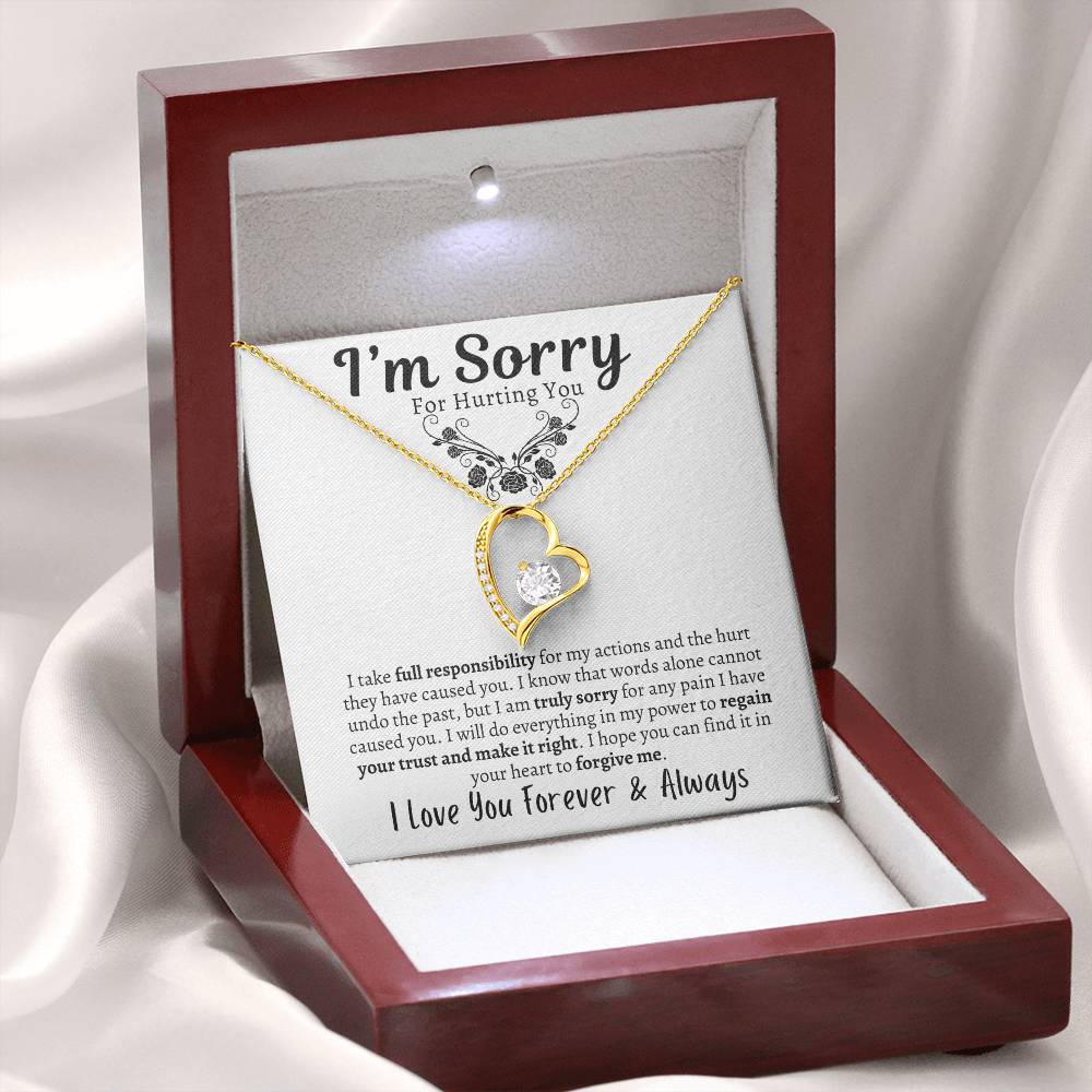 I'm Sorry - Forever Love Necklace - Say It With Ease