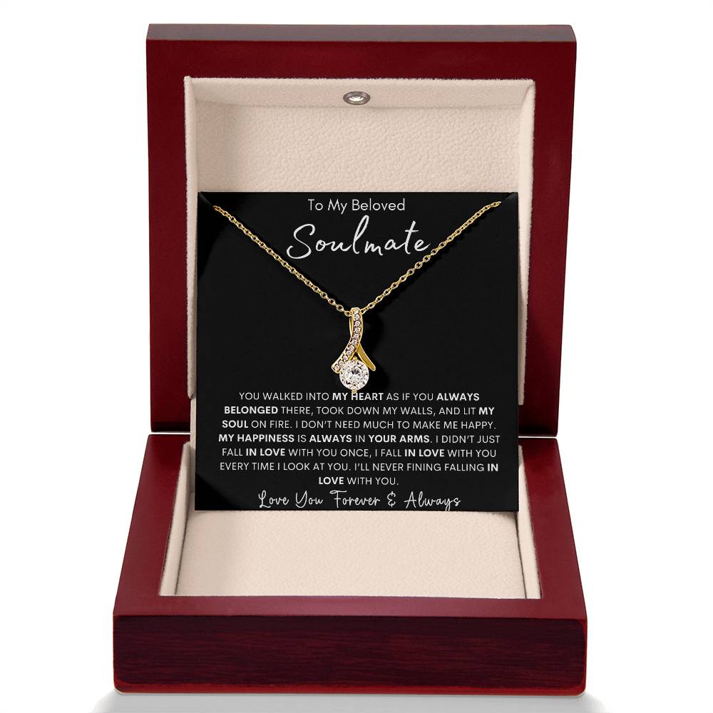 To My Beloved Soulmate - Alluring Beauty Necklace - Say It With Ease