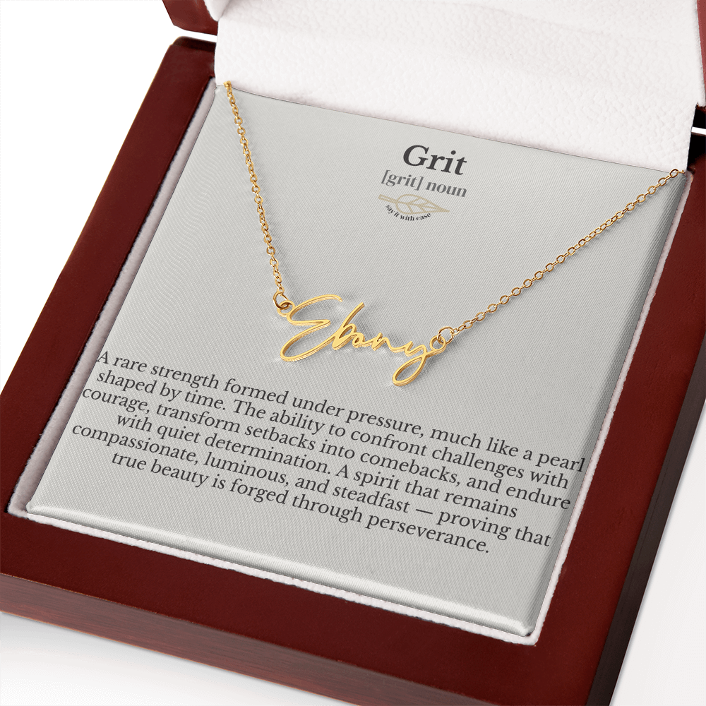 Name Necklace - Grit