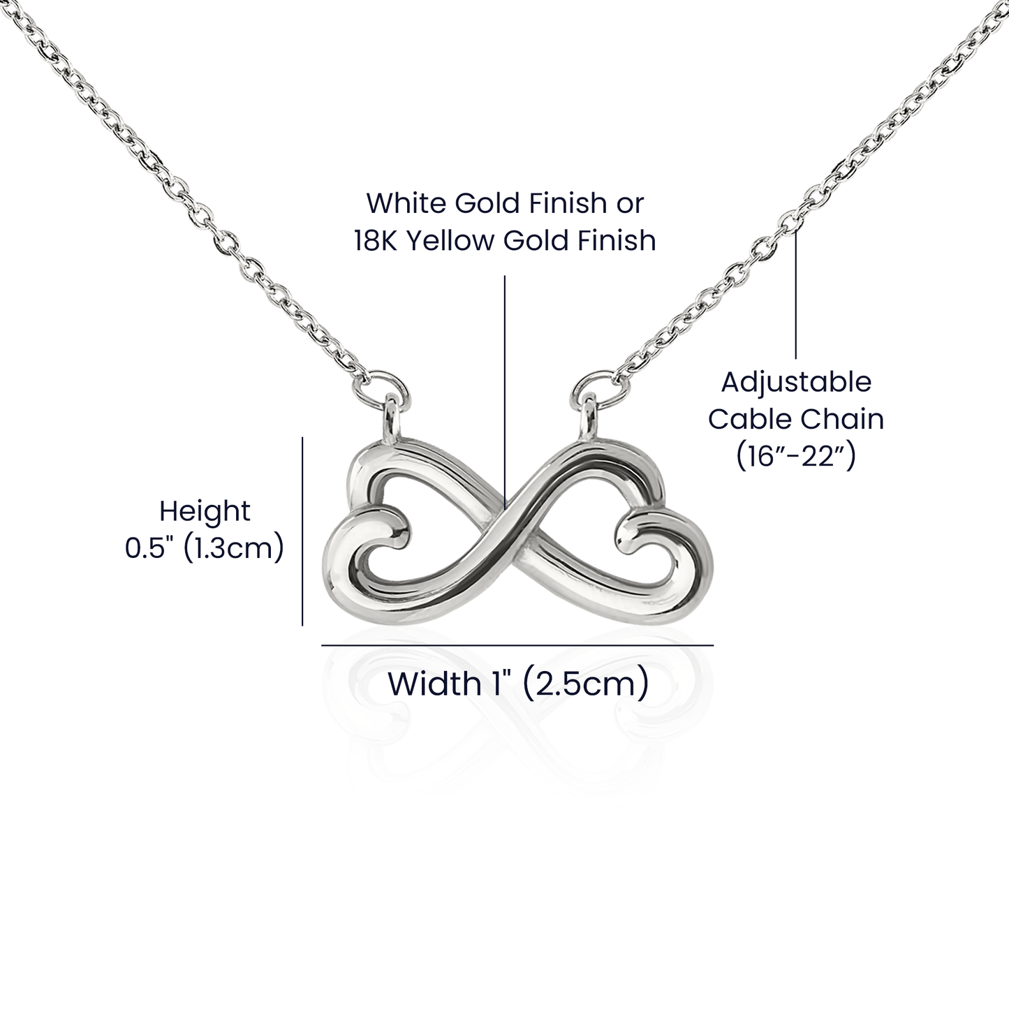 You Are Enough Infinity Necklace - Say It With Ease