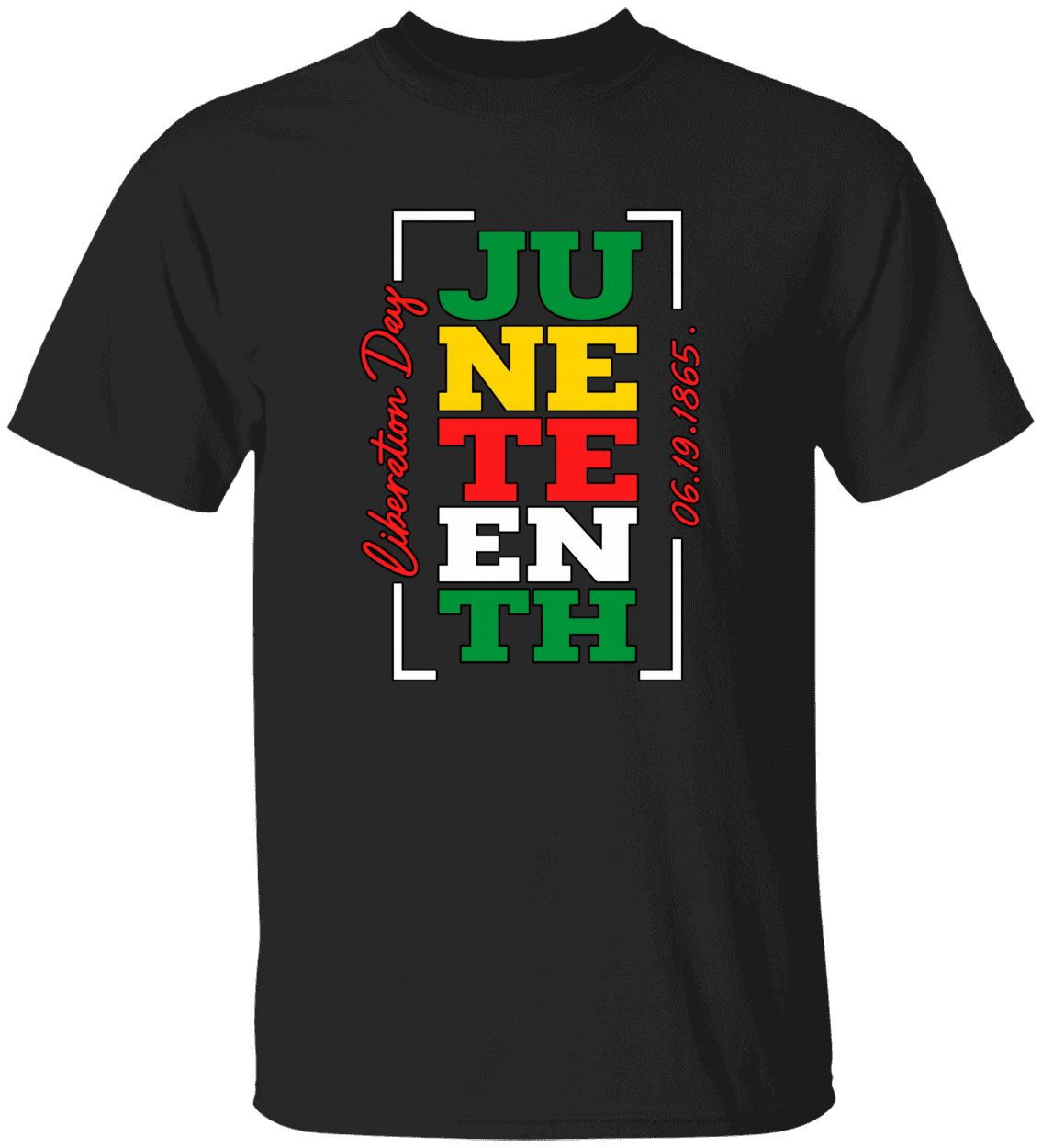 Juneteenth Liberation Day Block Tee