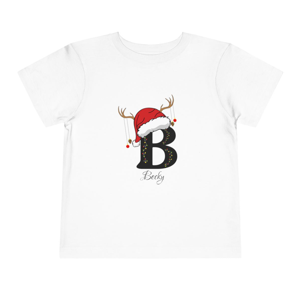 Personalized Family Christmas Alphabet Tees