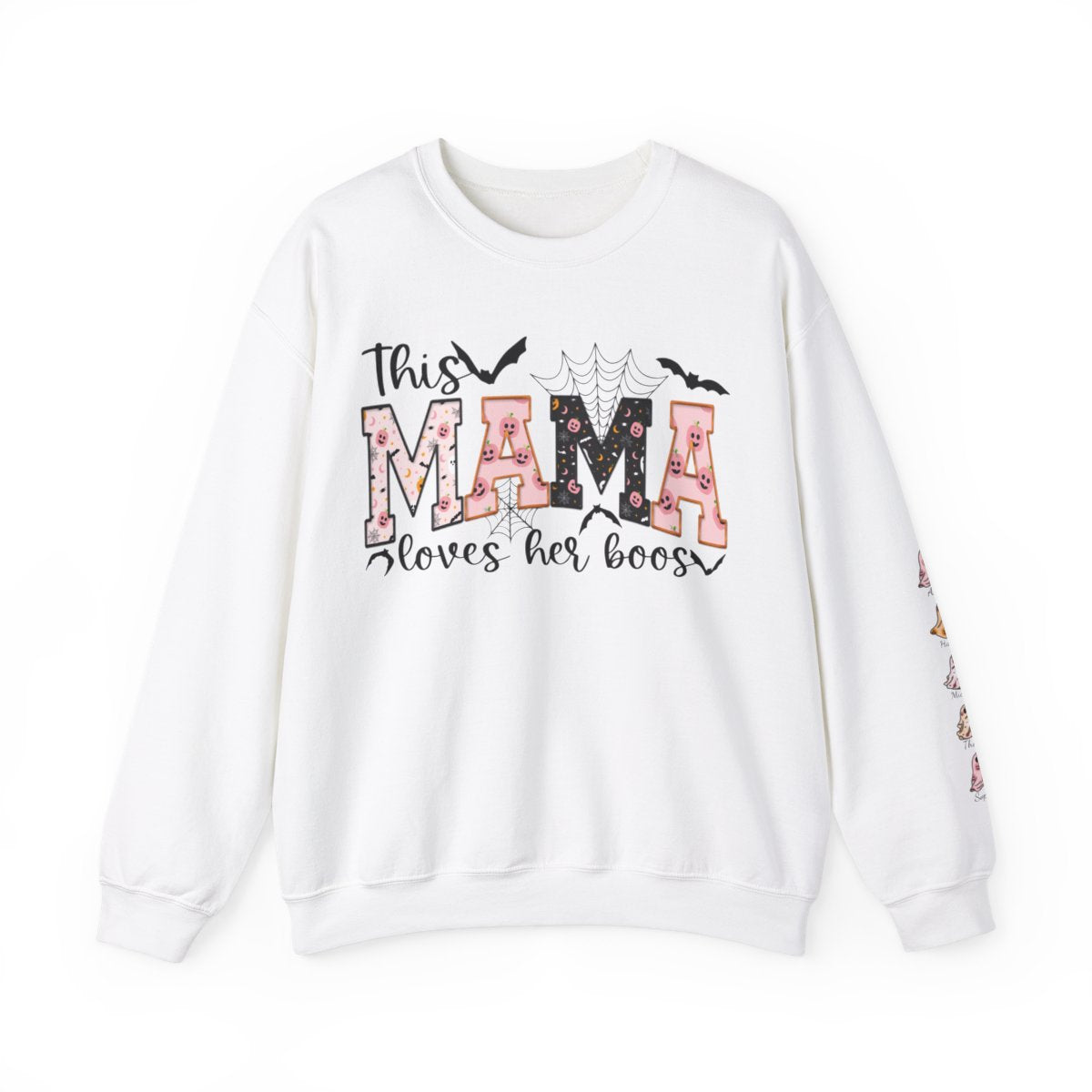 Personalized "This Mama Loves Her Boos" Halloween Sweatshirt