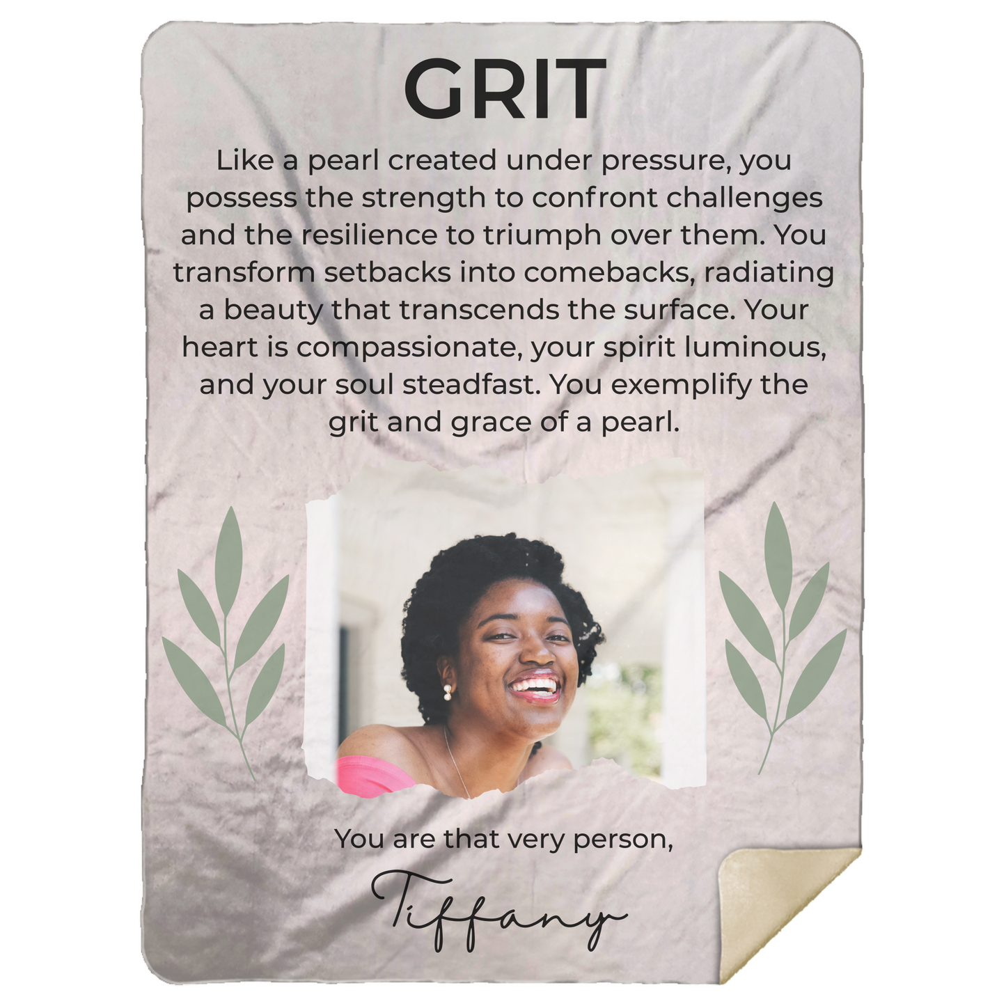 Personalized Empowerment Blanket – Inspirational Gift for Women