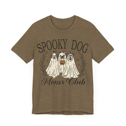 Spooky Dog Mom Club - Unisex Size Jersey Short Sleeve Tee - Say It With Ease