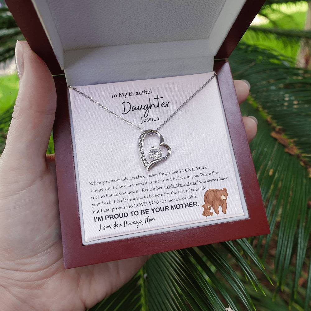 Personalized - Forever Love Necklace For Daughter, From Proud Mom