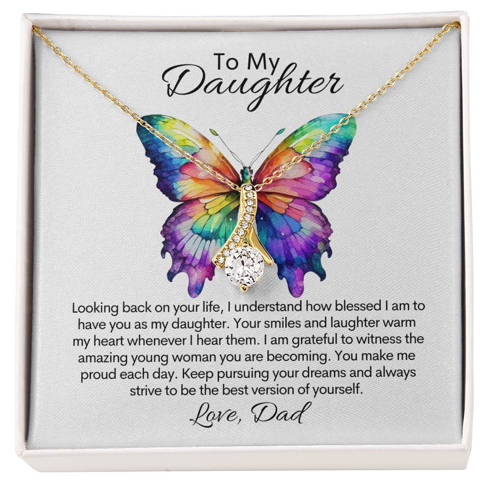 CYBER MONDAY SPECIAL Personalized To My Daughter - Alluring Beauty Necklace