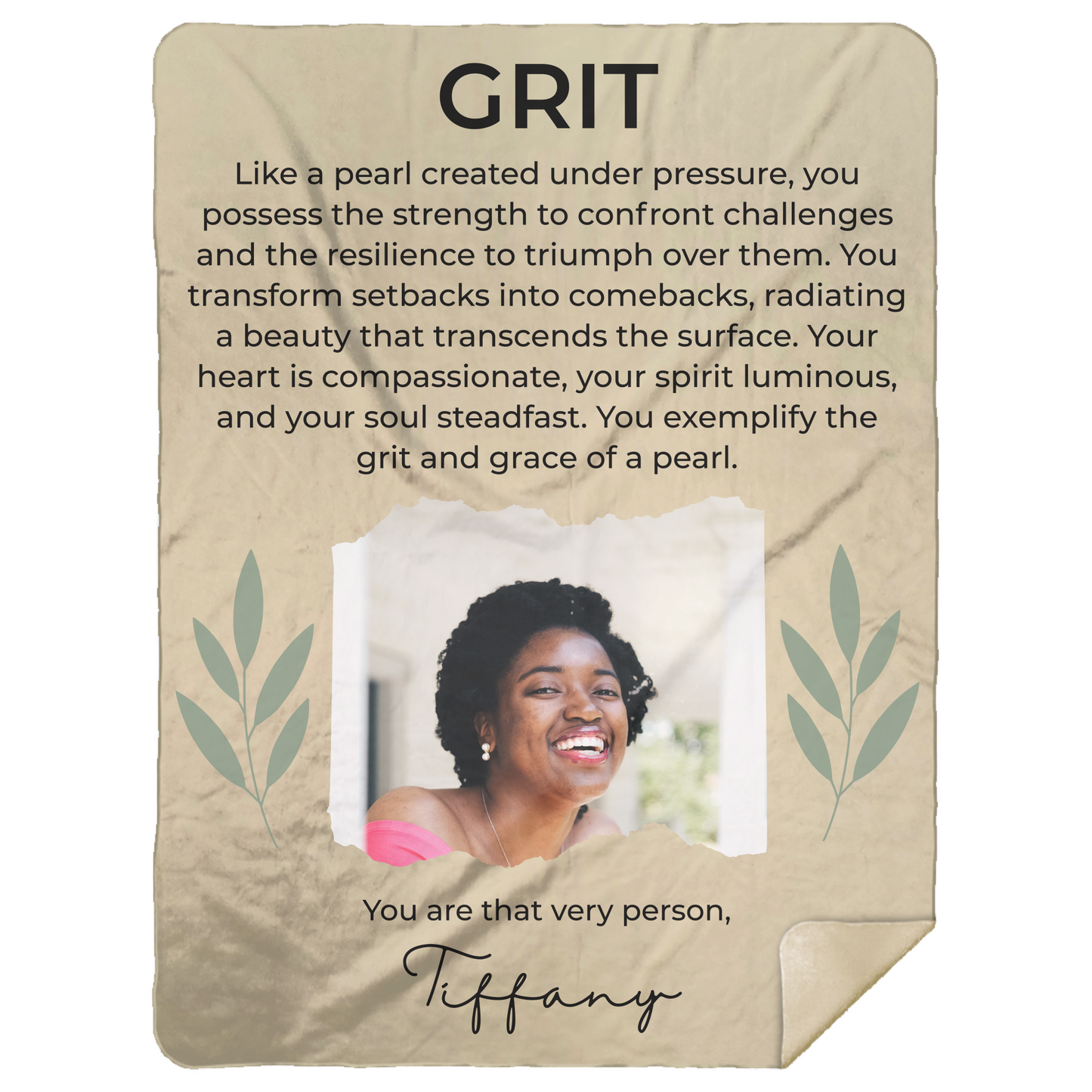 Personalized Empowerment Blanket – Inspirational Gift for Women