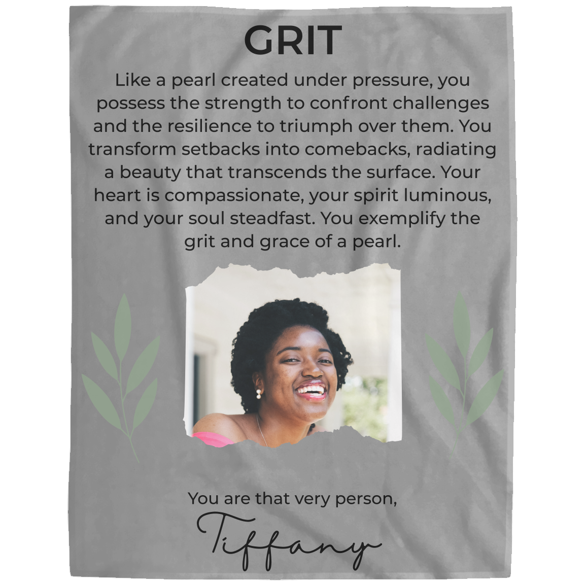 Personalized Empowerment Blanket – Inspirational Gift for Women