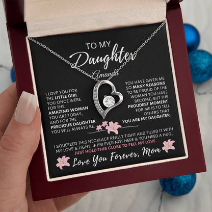 Personalized Proud You Are My Daughter, Necklace (WW)