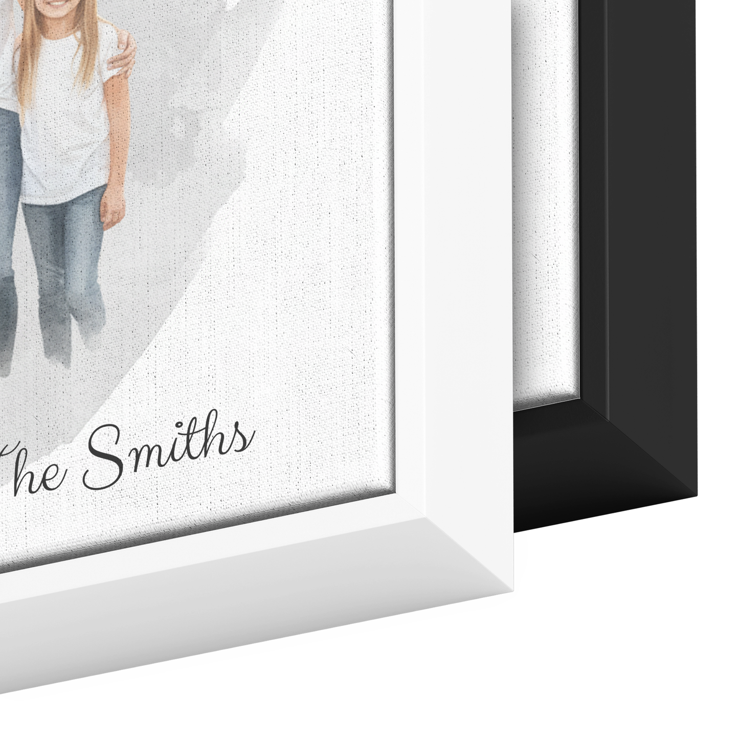 Custom Watercolor Family Portrait Canvas Painting