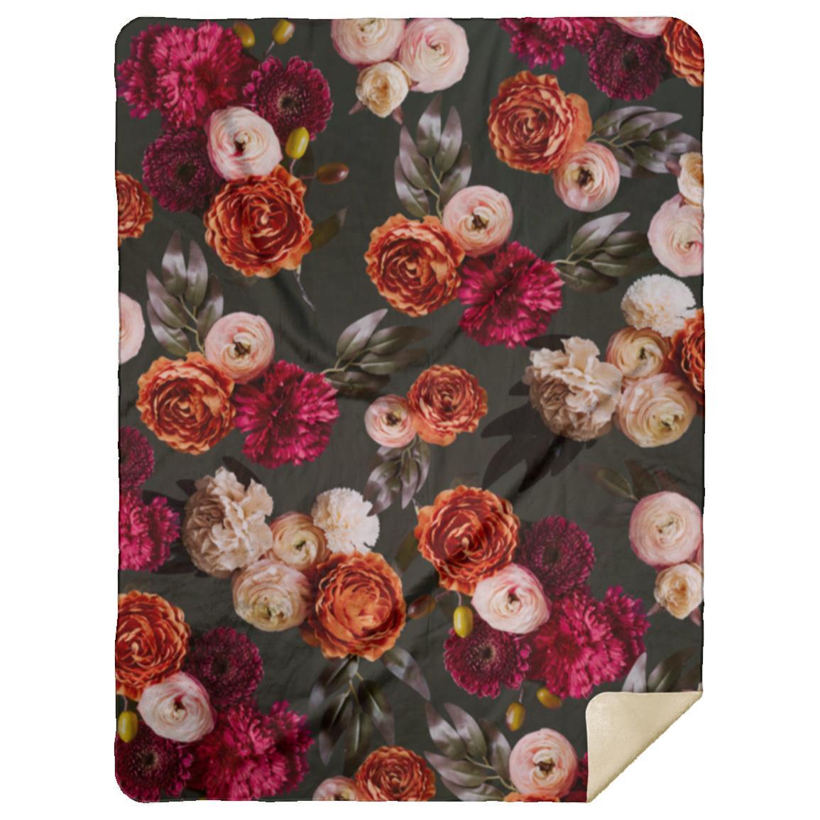 Flower Blanket Vibrant Floral Blanket