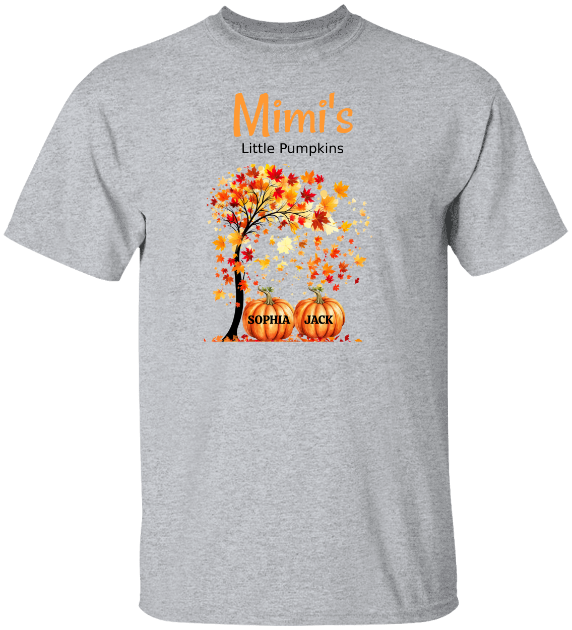 Personalized Little Pumpkins Fall T-Shirt