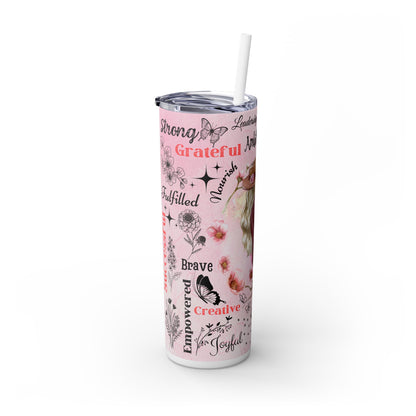 Affirmation Tumbler with Straw