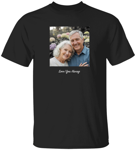 Personalized Your T-Shirt (Unisex) - Your Photo, Your Words (Black)