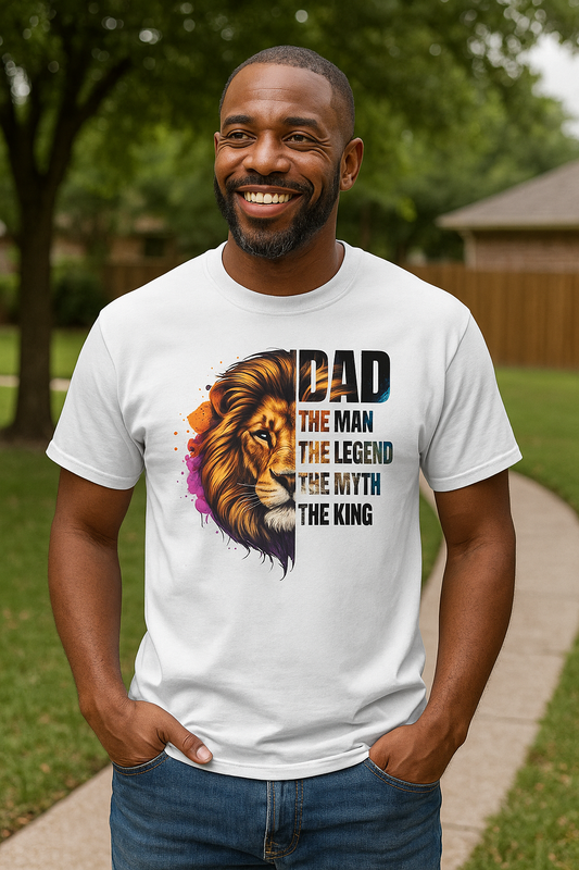 Dad. The Man. The Myth. The King. Lion Tee