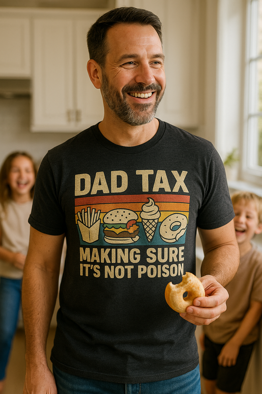 “Dad Tax” Retro Food Premium Tee