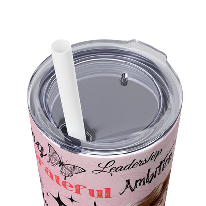 Affirmation Tumbler with Straw