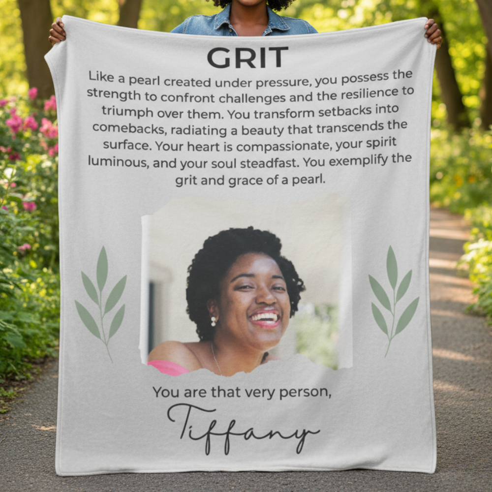 Personalized Empowerment Blanket – Inspirational Gift for Women