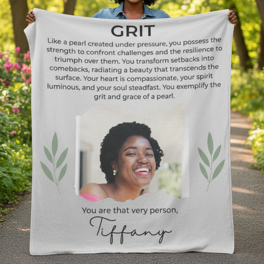 Personalized Empowerment Blanket – Inspirational Gift for Women