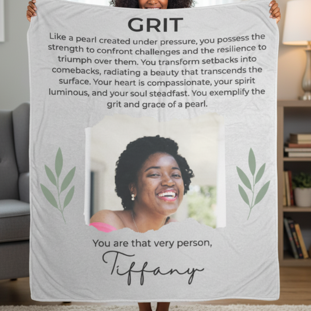 Personalized Empowerment Blanket – Inspirational Gift for Women