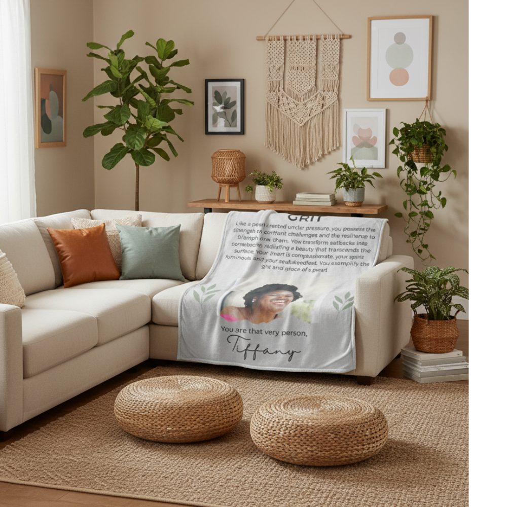 Personalized Empowerment Blanket – Inspirational Gift for Women