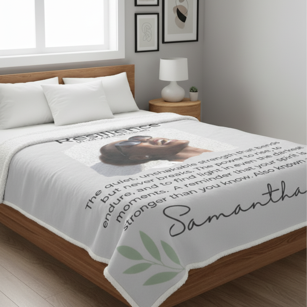 Personalized Resilience Blanket – Inspirational Gift for Women
