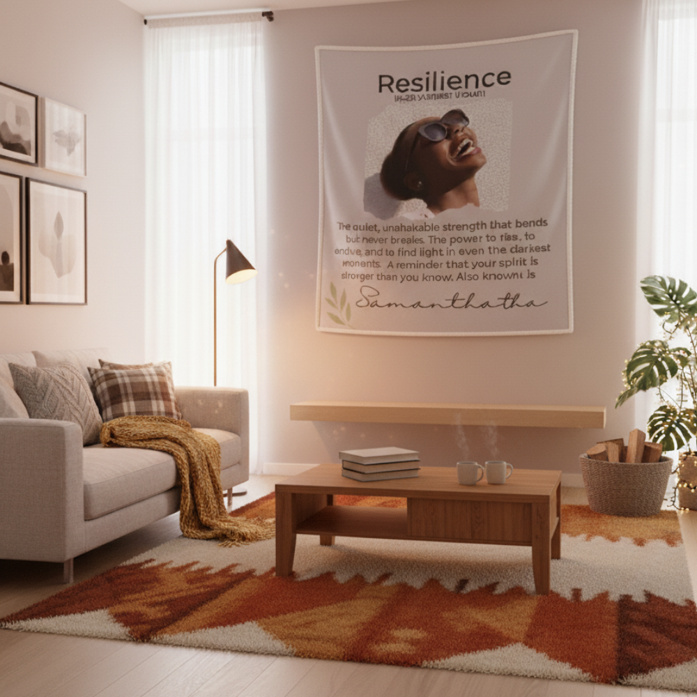 Personalized Resilience Blanket – Inspirational Gift for Women