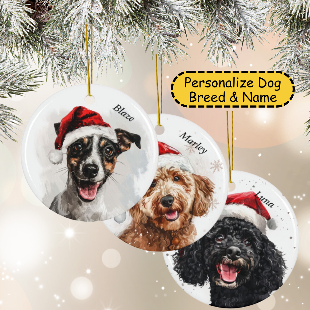 Personalized Dog Breed Ornaments