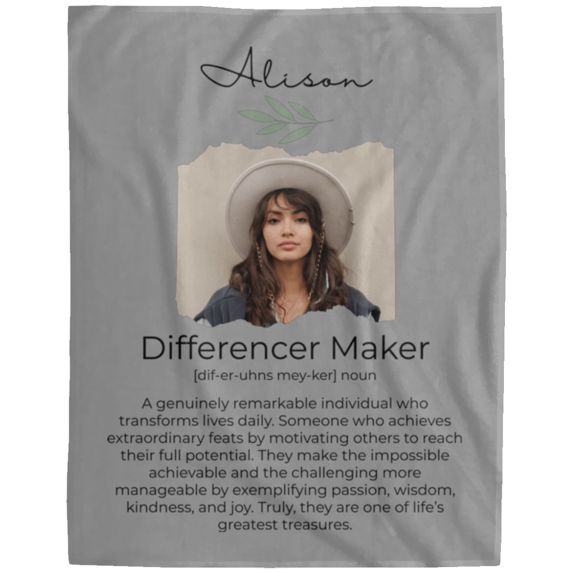 Personalized Photo Blanket – Inspirational Gift for Women