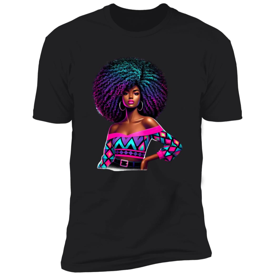 Black Electric Queen Premium Tee