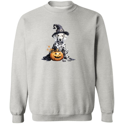 Halloween Dog-Breed Witch Unisex Crewneck Pullover Sweatshirt (Options 1 - 4) - Say It With Ease