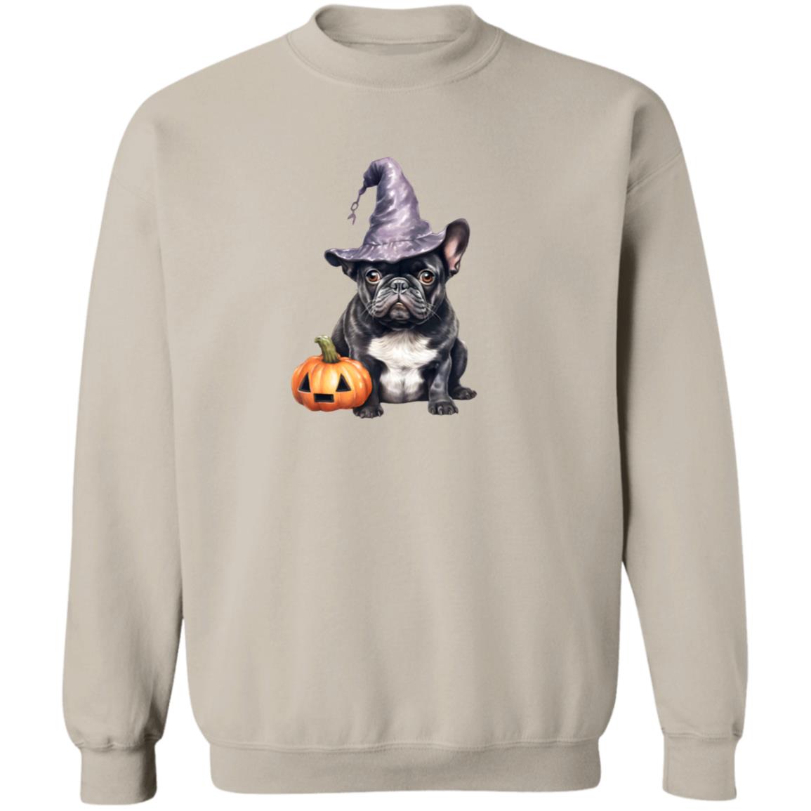 Halloween Dog-Breed Witch Unisex Crewneck Pullover Sweatshirt (2 Options) - Say It With Ease