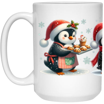 Cute Penguin Christmas Mugs